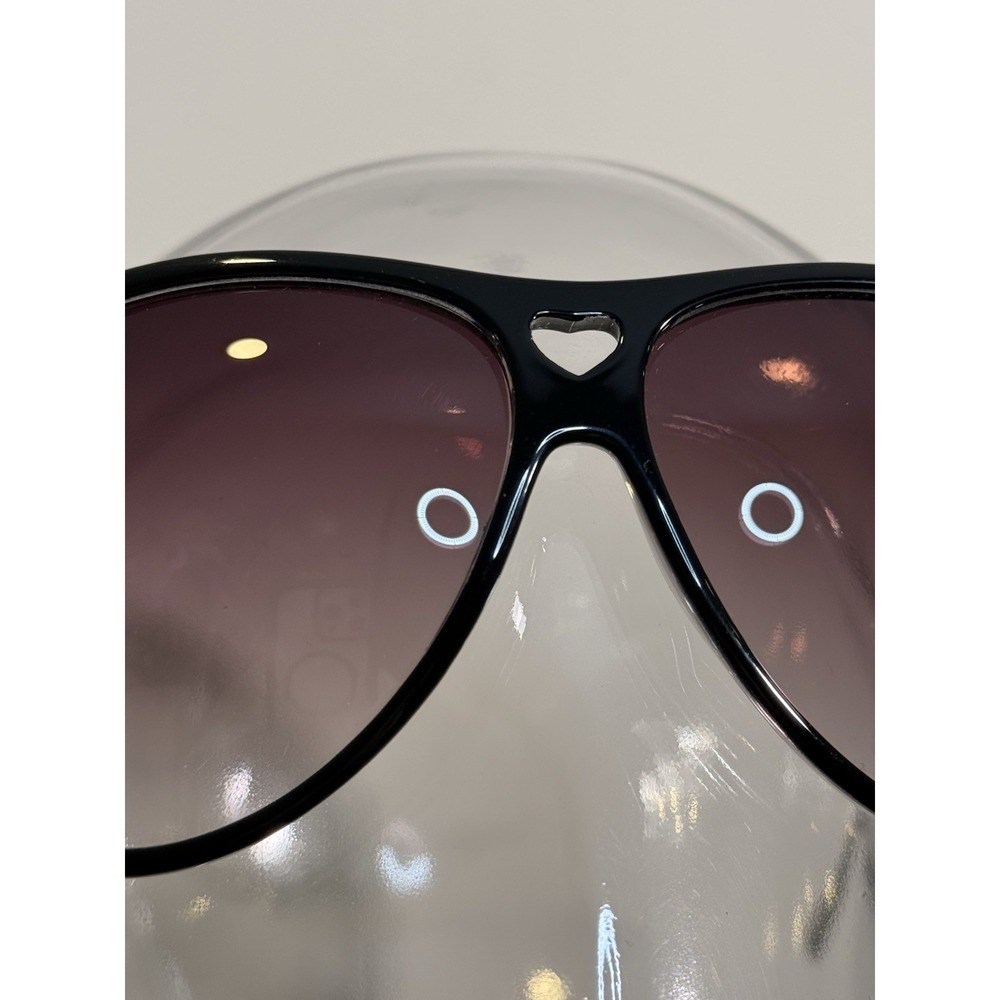 Vintage BEBE Aviator Sunglasses Womens Black Y2K Gradient Lens‎ - Picture 5 of 9